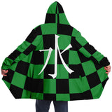 Slayer Of Demons Green Checker Pattern  - Cloak