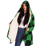 Slayer Of Demons Green Checker Pattern  - Cloak