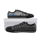 Crash Code - Unisex Low Top Canvas Shoes