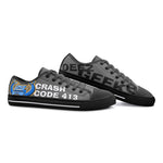 Crash Code - Unisex Low Top Canvas Shoes