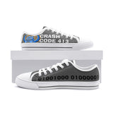 Crash Code - Unisex Low Top Canvas Shoes