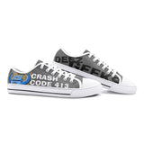 Crash Code - Unisex Low Top Canvas Shoes