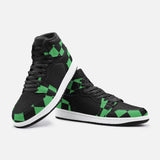 Slayer Of Demons Green Checker Pattern - Print Shoes