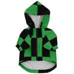 Slayer of Demons Green Checker - Athletic Dog Zip-Up Hoodie