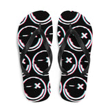 "Smile Glitch" Flip-Flops
