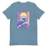"Big Wave Vaporwave" Short-Sleeve Unisex T-Shirt