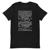 "3D Mountain Stroke" Short-Sleeve Unisex T-Shirt