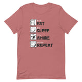 Eat, Sleep, Anime, Repeat Short-Sleeve Unisex T-Shirt