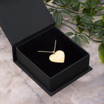 "Player Two" Engraved Sterling Silver Heart Necklace