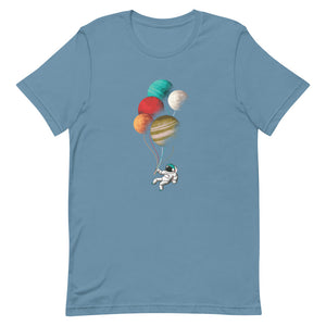 "Astronaut with balloons" Short-Sleeve Unisex T-Shirt