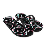 "Smile Glitch" Flip-Flops